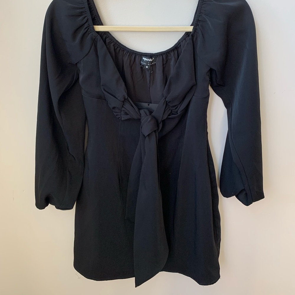 Superdown Jessika Tie Front Dress